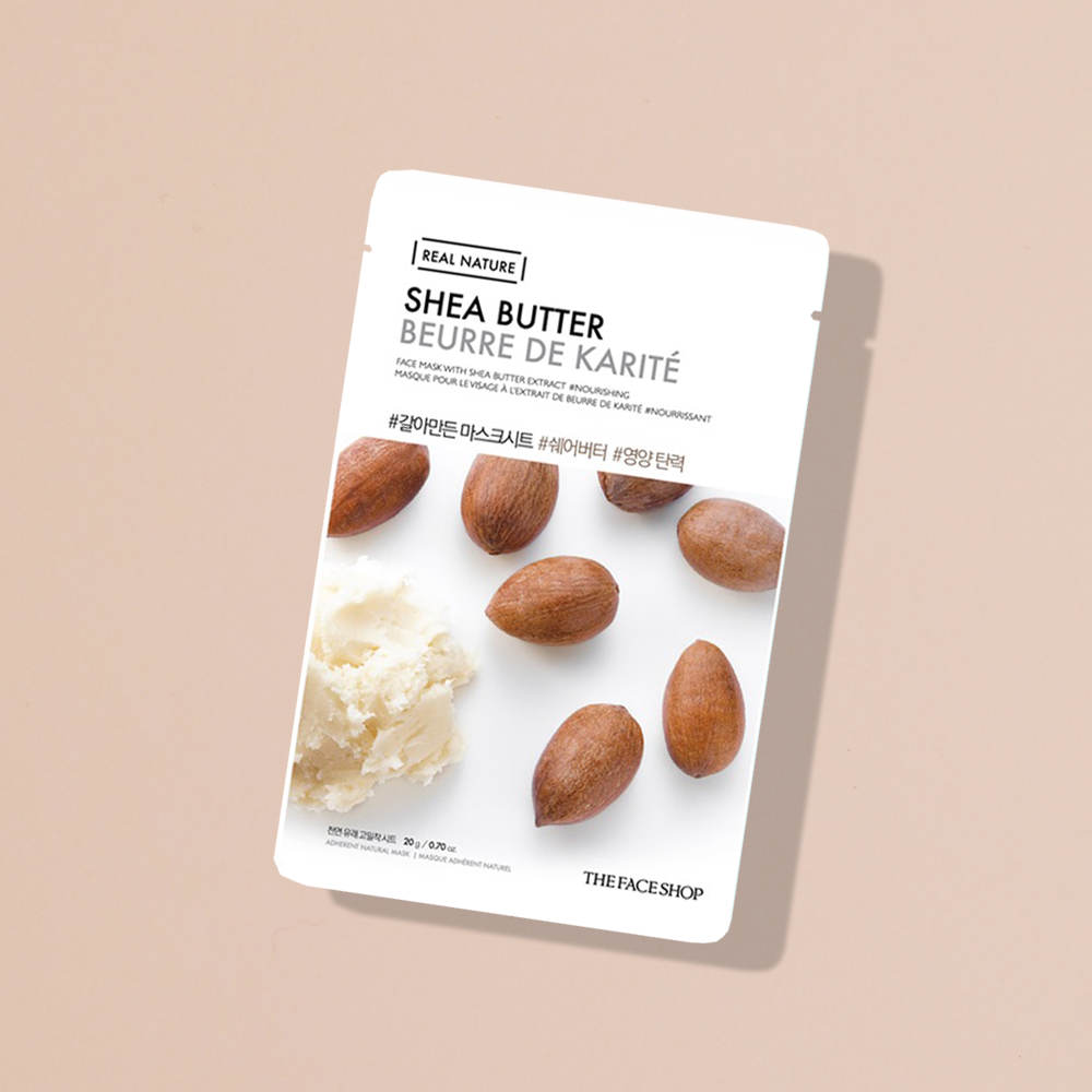 THEFACESHOP REAL NATURE Face Mask Shea Butter - THEFACESHOP Australia