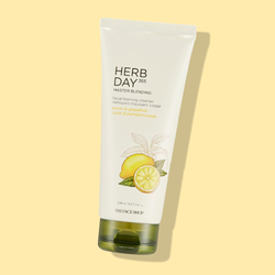 THEFACESHOP HERB DAY 365 MASTER BLENDING FACIAL FOAMING CLEANSER LEMON & GRAPEFRUIT - THEFACESHOP Australia