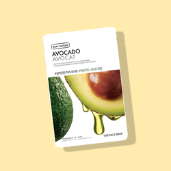 THEFACESHOP REAL NATURE Face Mask - Avocado - THEFACESHOP Australia